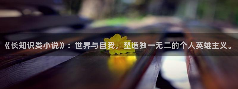 海棠小说网免费小说：《长知识类小说》：世界与自我，塑造独一无二的个人英雄主义。